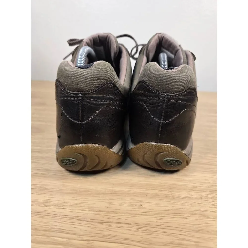 Oboz Mendenhall Low Top Brown Nubuck Leather Hiking Shoes Men's Size 11.5